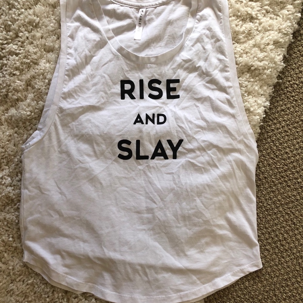 Wide arm tank top